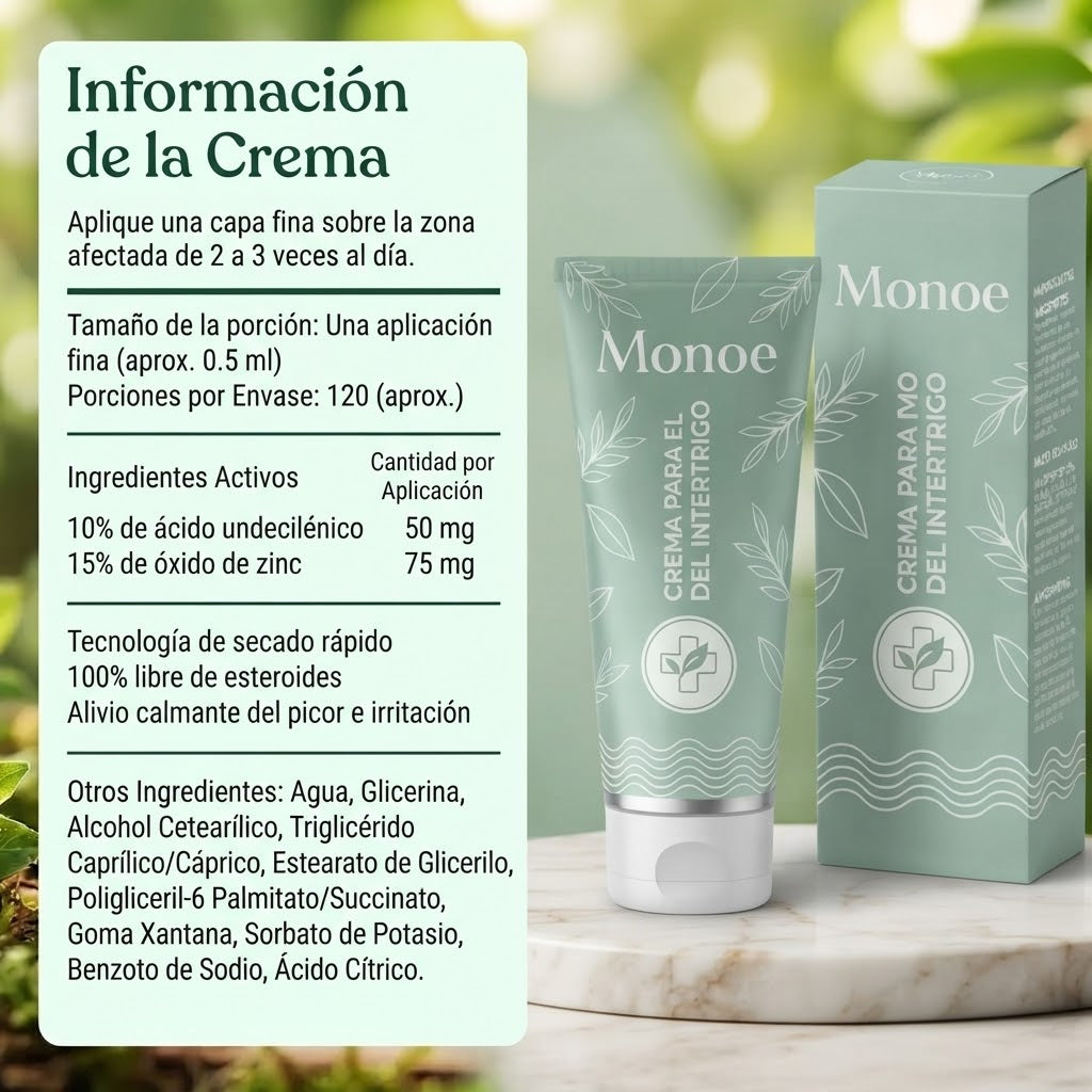 Monoe Crema para el Intertrigo