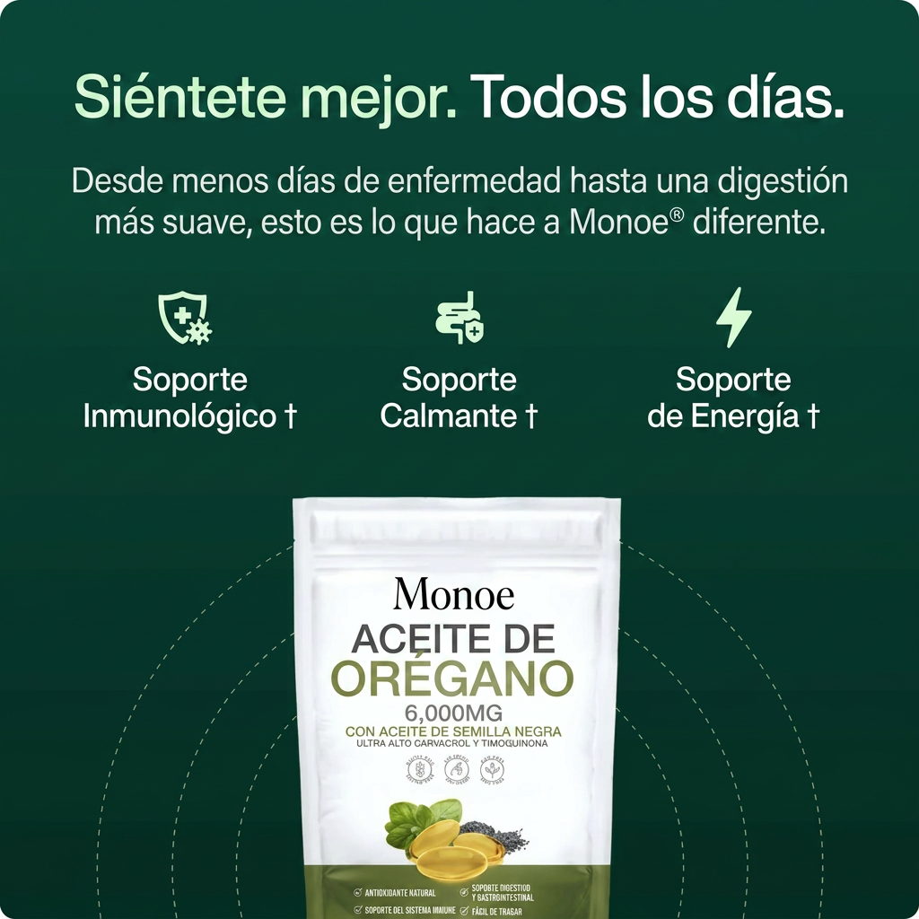Cápsulas blandas de aceite de orégano
