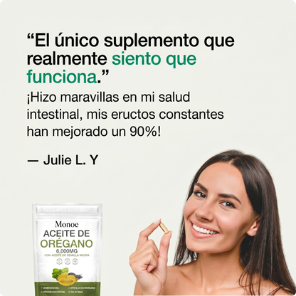 Cápsulas blandas de aceite de orégano